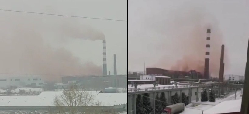 трубы тэц. тэц 5. дым повалил. задымленное помещение. дым повалил.