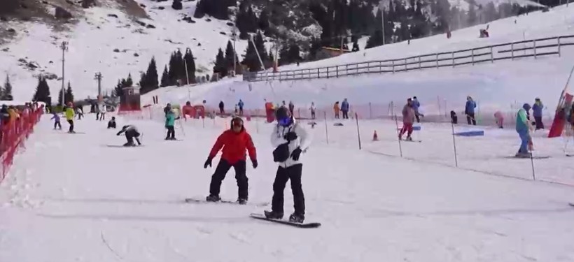 зимний отдых, горы