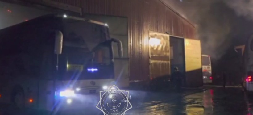 автобус, пожар автобус, пожар