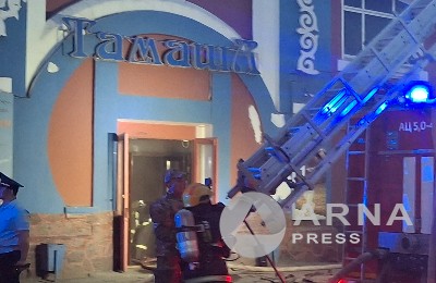 Супермаркет "Тамаша" загорелся в Семее