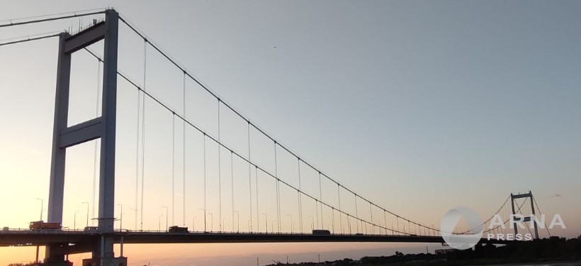 мост, грузовик, Arnapress.kz мост, грузовик, Arnapress.kz