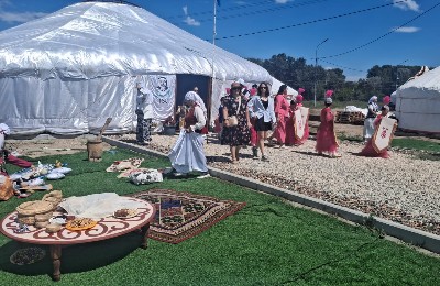 юбилей Абая, юрта, этноаул