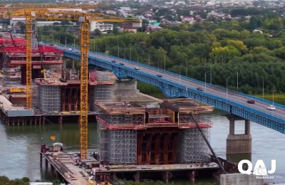 строительство моста, Иртыш