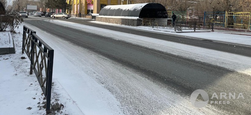 снег в Семее