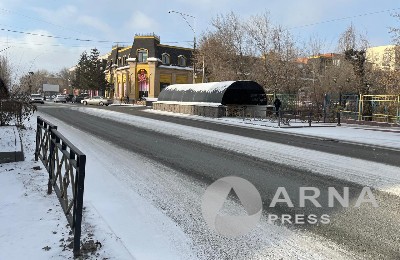 снег в Семее