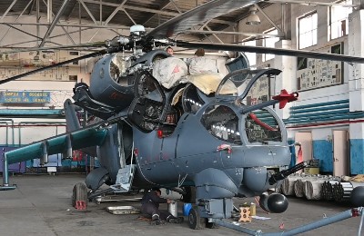 военный вертолет