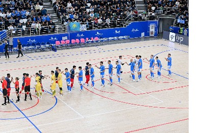 В Семее зрелищно прошел матч 1/8 финала Лиги чемпионов УЕФА по футзалу