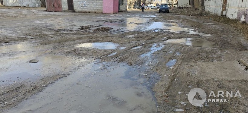 лужа, грязь