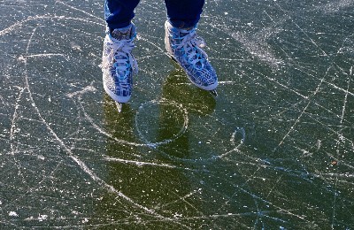 каток, коньки