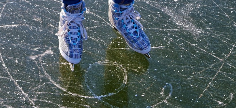 каток, коньки