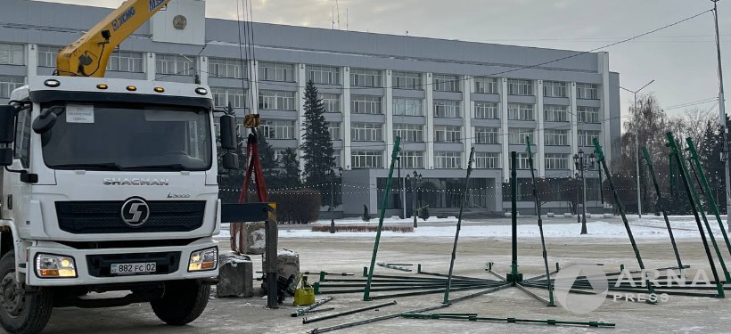 елка, установка