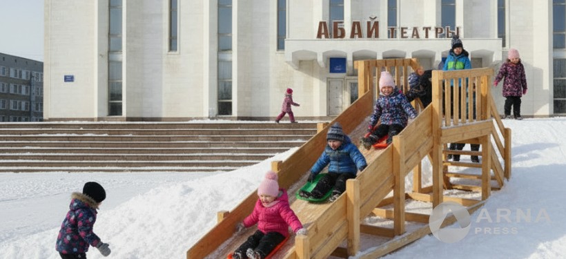 горка, дети