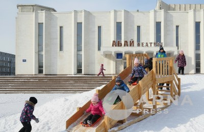 горка, дети