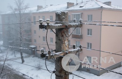Столб, электросети
