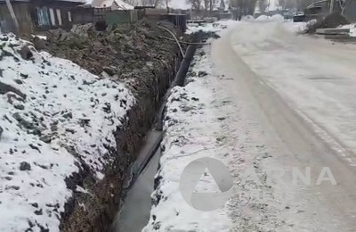 водопровод, траншея