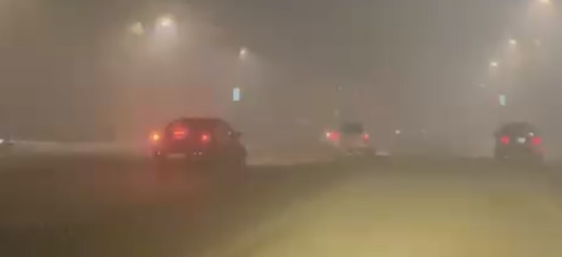 дым на улице