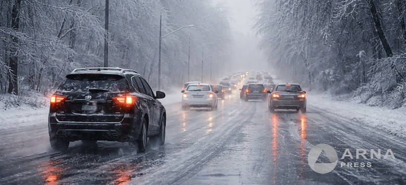 гололед на дороге