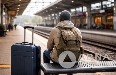 человек на вокзале