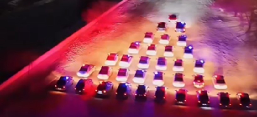 Необычное поздравление с Новым годом устроили полицейские области Абай