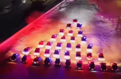 Необычное поздравление с Новым годом устроили полицейские области Абай