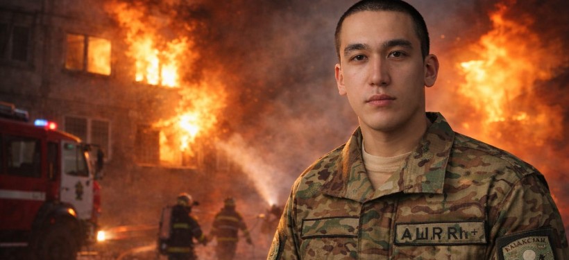 Спасший соседа при пожаре герой из Семея пополнил ряды Нацгвардии