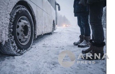 Пассажирский автобус международного маршрута сломался на трассе в СКО