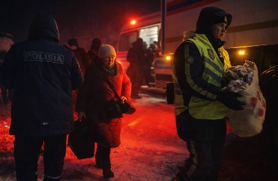 эвакуация пассажиров автобуса