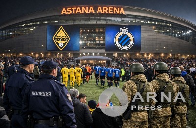 Астана, футбол матчы, Астана Арена, Қайрат-Брюгге командасы
