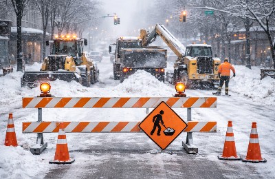 закрытие дороги