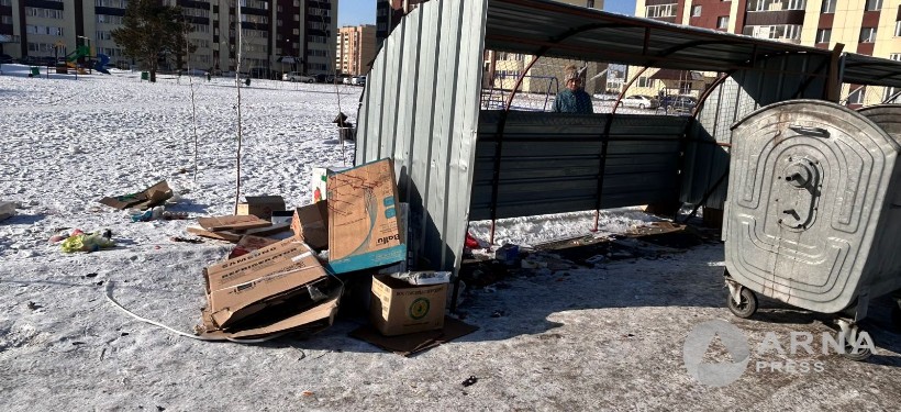 қоқыс маңы, картон, тұрғындар шағымы