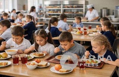 тегін ас, мектеп, ас мәзірі, Абай облысы