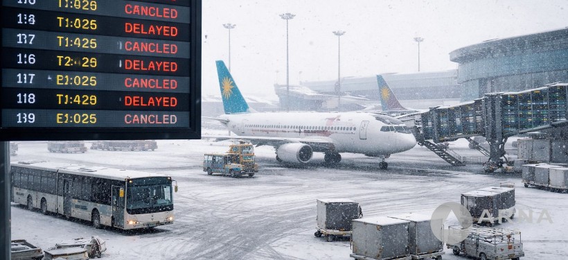 рейс, кешігеді, ауа райына байланысты