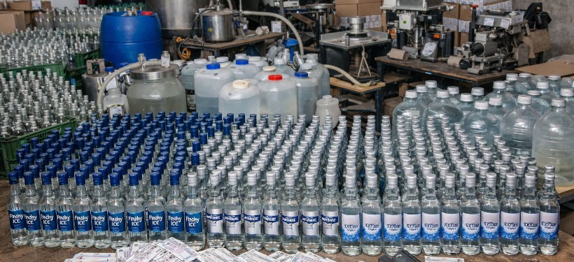 алкоголь, жасырын цех, әшкереленді