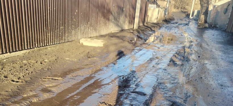 грязь на улице