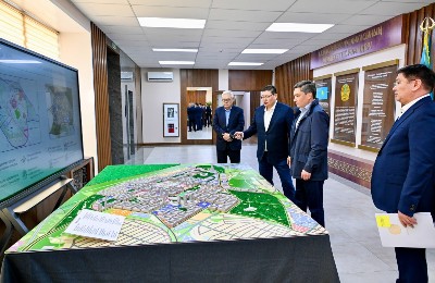 Олжас Бектенов в области Абай