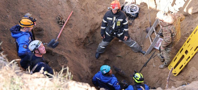 происшествие при земельных работах