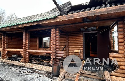 сгоревшая баня