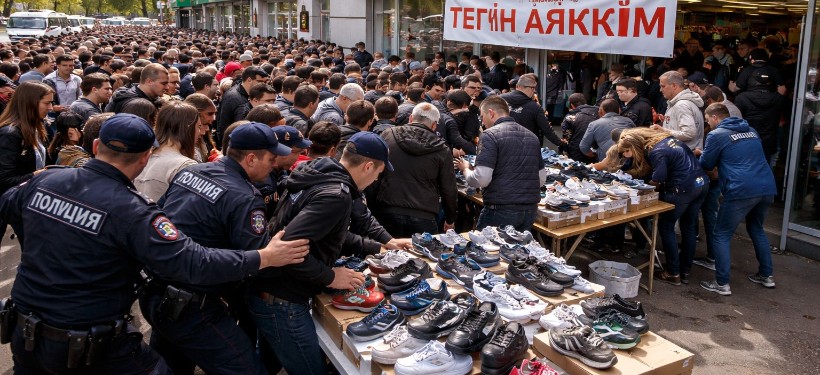 тегін, аяқ киім, тарату, тәртіп