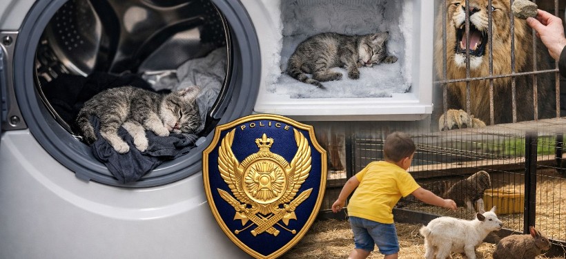 мысық, кір машина, қатігездік, заң