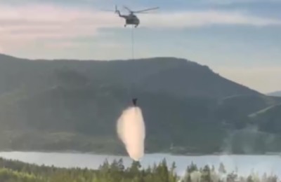 тушат пожар в ВКО