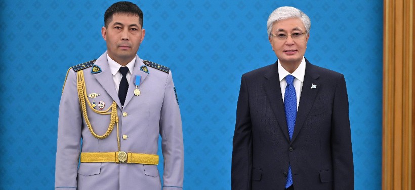 награждение полицейского
