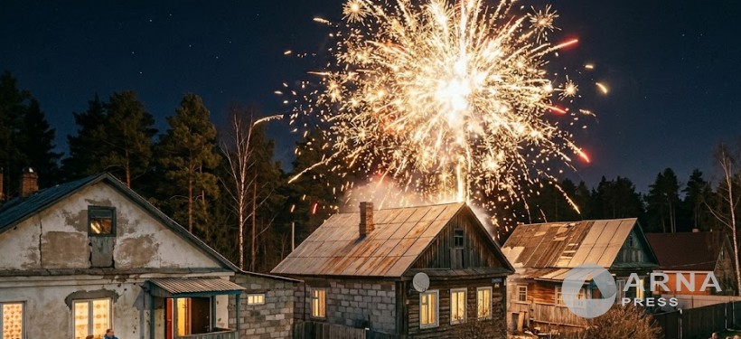 салют в частном секторе