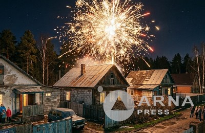 салют в частном секторе