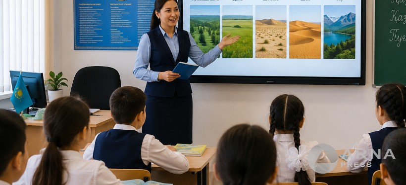 ученики и учитель в классе