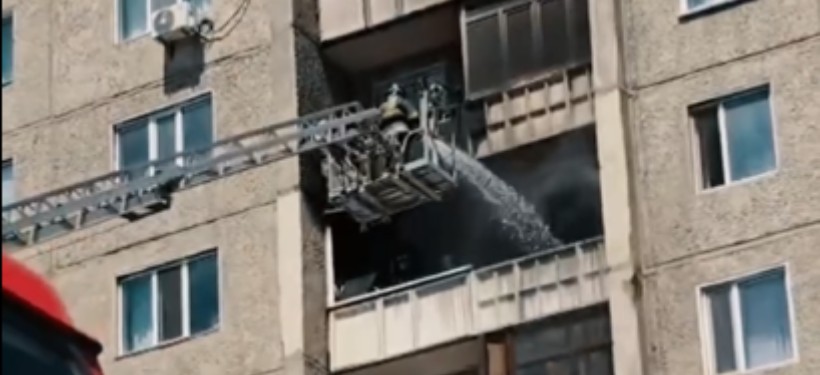 пожар на балконе