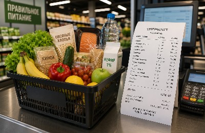 супермаркет, правильное питание