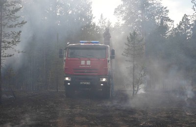 пожар в лесу