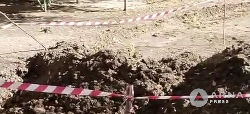 перекопанный участок